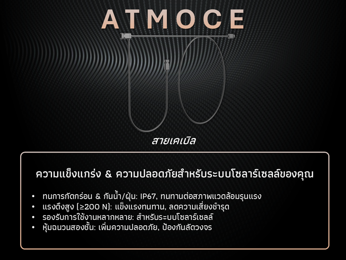 สายเคเบิล AC รุ่น M-Cable สำหรับระบบไมโครอินเวอร์เตอร์