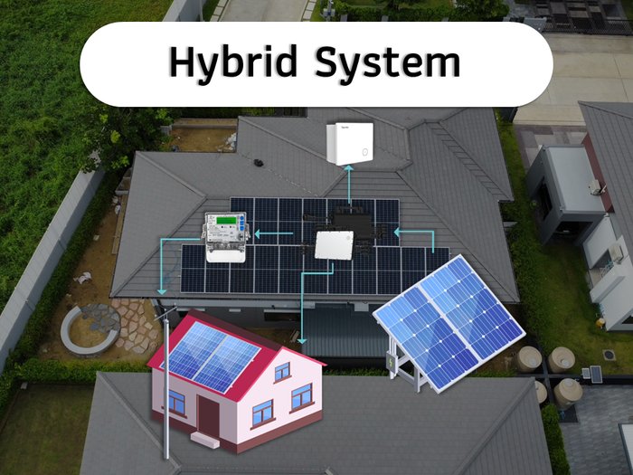 แผนภาพระบบโซลาร์เซลล์ Hybrid